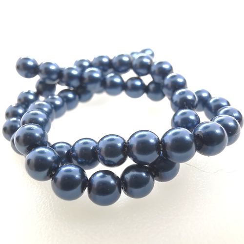 Preciosa Nacre Crystal Round pearls 6mm - Blue