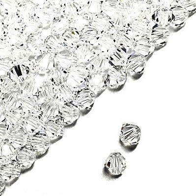 Preciosa Bicones Beads 6mm - Crystal