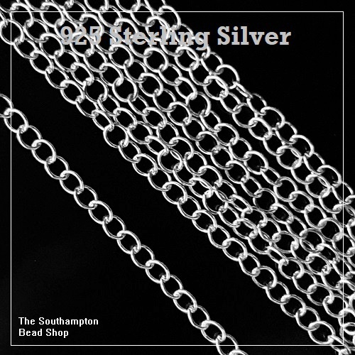 925 Silver 3.1x2.6mm Trace Chain