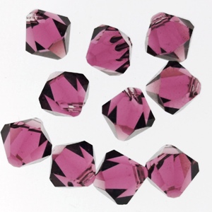 6mm Swarovski 6328 Top Drilled Bicone Beads