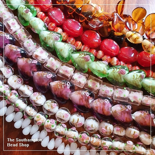 Lampwork & Foil Glass Beads