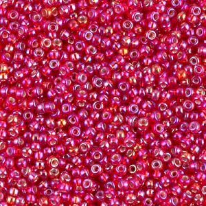 Miyuki Seed Beads - 11-91010 S/L Flame Red AB