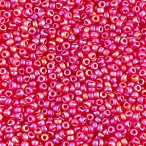 Miyuki Seed Beads - 11-9141FR Matte Transparent Red AB