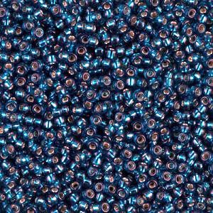 Miyuki Seed Beads - 11-91425 Dyed S/L Blue Zircon