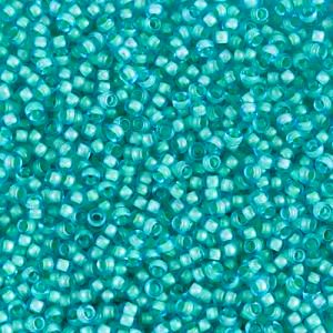 Miyuki Seed Beads - 11-91927 Semi-Matte Seafoam/Lined Aqua