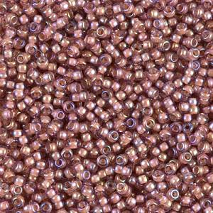 Miyuki Seed Beads 11 9337 Peach Lined Amethyst www.thesouthamptonbeadshop