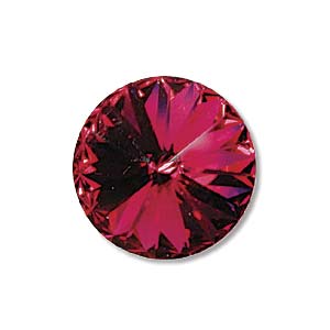 12mm Swarovski Rivoli Fuchsia