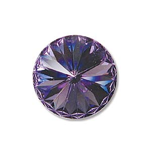 14mm Swarovski Rivoli Tanzanite