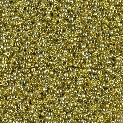 Miyuki Seed Bead - 15-91889 Transparent Gold/Olive Lustre