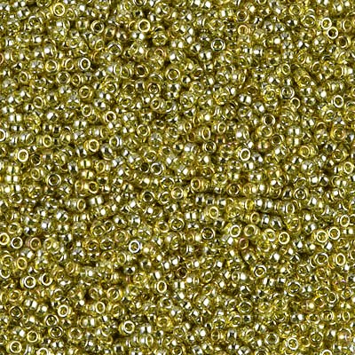 Miyuki Seed Bead - 15-91889 Transparent Gold/Olive Lustre