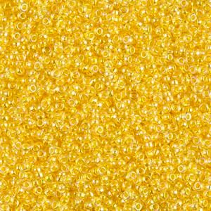 Miyuki Seed Bead - 15-9273 Lined Pale Yellow AB