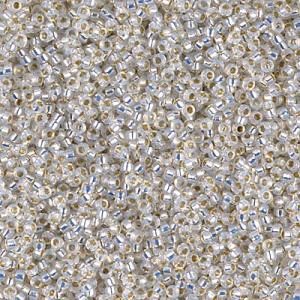 Miyuki Seed Bead - 15-9551 Gilt Lined White Opal