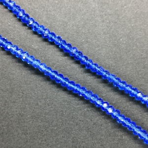Chinese 2.5x3mm Rondelle Crystals - Sapphire
