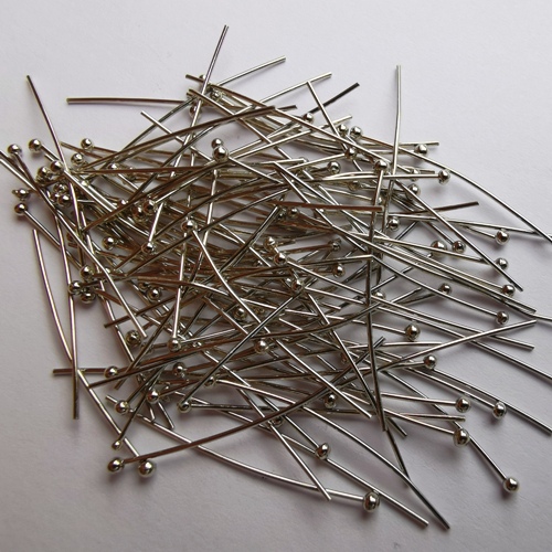 3cm-Ball Head Pins-Dark Silver Finished (100pcs)