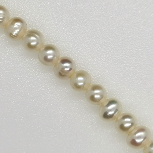 Freshwater Cultured Potato White Pearls 6-6.5mm