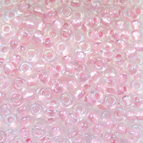 Miyuki Seed Bead - 6-93639 Pearlized Crystal AB/Pink