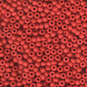 Miyuki Seed Bead - 6-9408F Matte Opaque Red