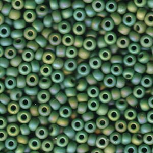 Miyuki Seed Bead - 6-9411FR Matte Opaque Green AB