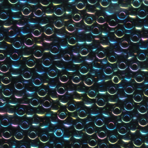 Miyuki Seed Bead - 6-9455 metallic Green Iris