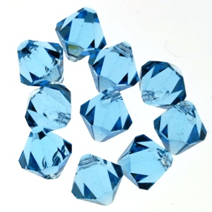 6328 Swarovski Top Drilled Bicone 6mm - Aquamarine