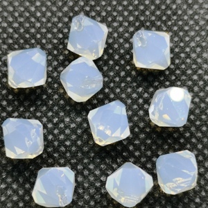 6328 Swarovski Top Drilled Bicone 8mm - White Opal