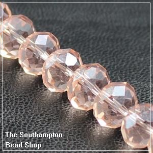 Chinese 6x8mm Rondelle - Salmon