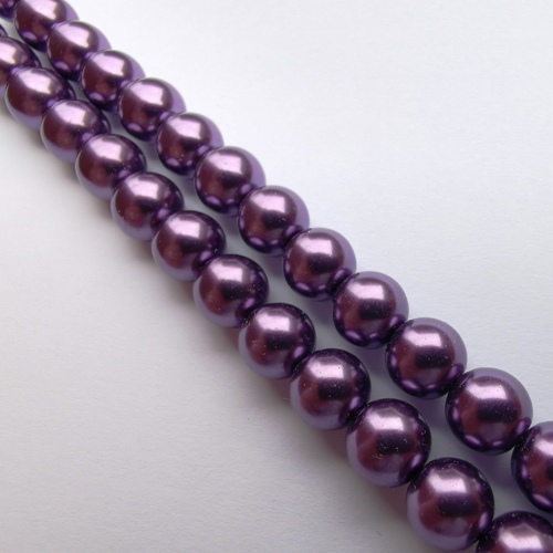 8mm Glass Pearl - Amethyst