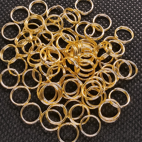 8mm Split Rings Gold Plated