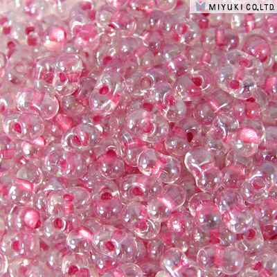 Miyuki Berry Beads - BB-1524 Sparkle Peony Pink Lined Crystal