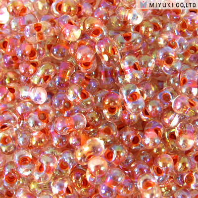 Miyuki Berry Beads - BB-275 Dark Peach Lined Crystal AB