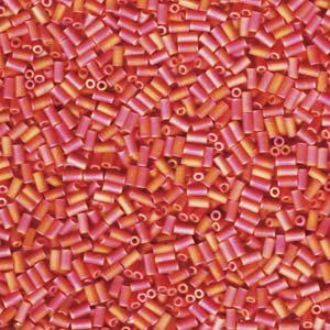 Miyuki 3mm Bugle - BGL1-9408FR Matte Opaque Red AB