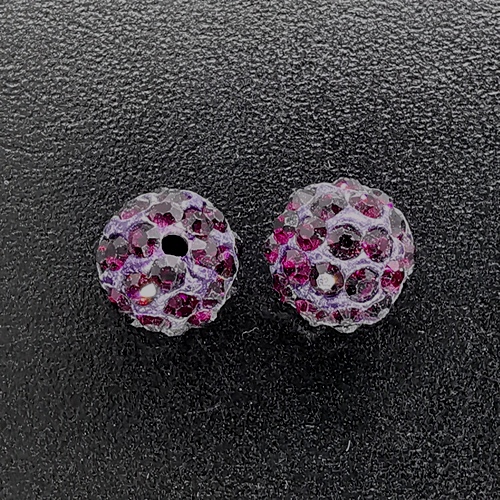 10mm Crystal Ball Amethyst (2pcs)