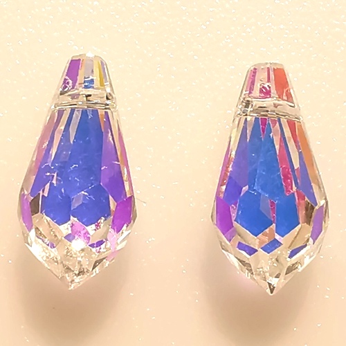 Crystal Pendant Drops - Crystal AB (2pcs)