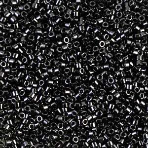 Miyuki Delica 11/0 DB0010 Black Round Beads