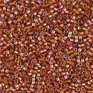 Miyuki Delica - DB1736 Sparkle Beige Lined Dark Topaz