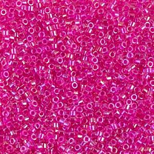 Miyuki Delica - DB1743 Hot Pink Lined Crystal AB
