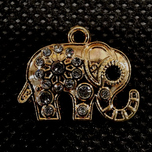 Charm - Elephant Champagne Gold