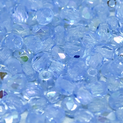 Preciosa Fire Polished Beads 3mm - Light Sapphire AB