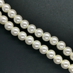 4mm Glass Pearl - Ivory