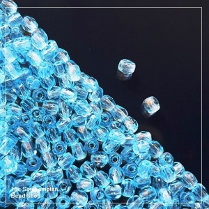 Preciosa Fire Polished Beads 3mm - Aqua