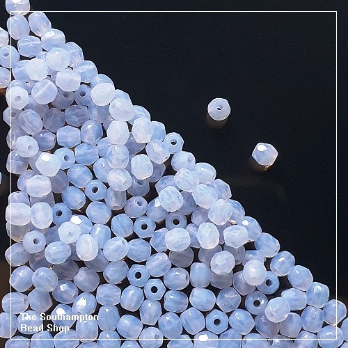 Preciosa Fire Polished Beads 3mm - Air Blue Opal