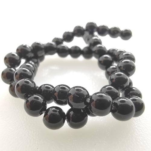 Preciosa Nacre Crystal Round pearls 4mm - Magic Black