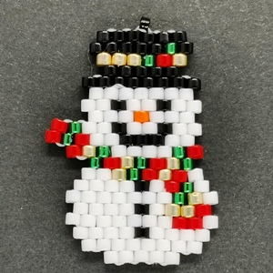Beaded Ornaments - Snowman