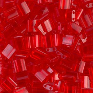Miyuki Tila Beads - TL140 Transparent Red