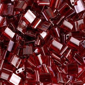 Miyuki Tila Beads - TL304 Garnet Gold Lustre