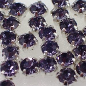 4mm-Chaton Montees - Tanzanite