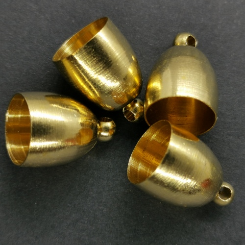Bullet End Caps - 1 Gold Plated