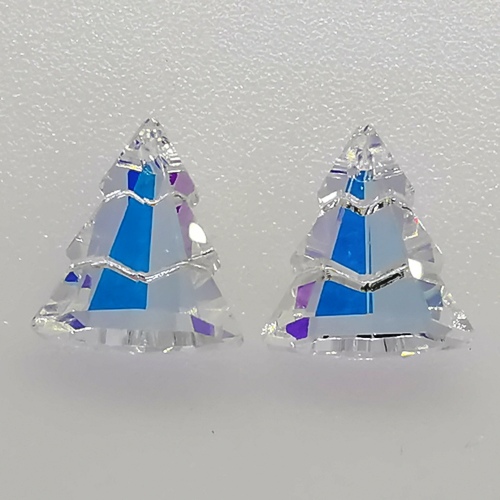 Christmas Tree Pendants - Crystal AB (2pcs)