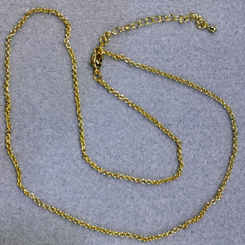Ready Made Chain 08  (Gold Plated Rolo)