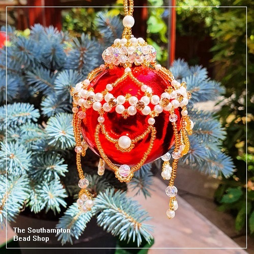Pattern-3012 Beaded Christmas Bauble 004